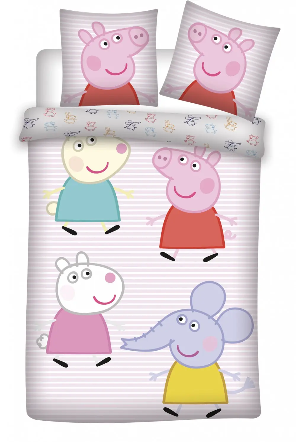 Peppa Pig Kinder-Bettbezug 100x135cm, 40x60 cm Produktfoto