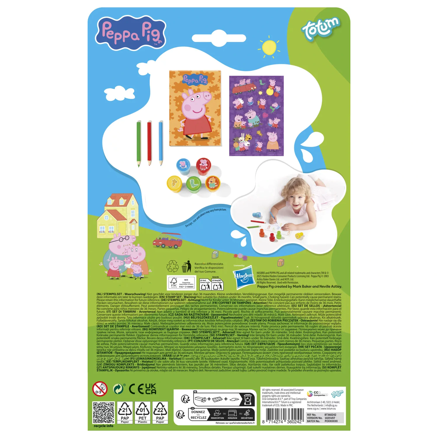 Peppa Pig Happiness Stempel Kreativ Set Produktfoto