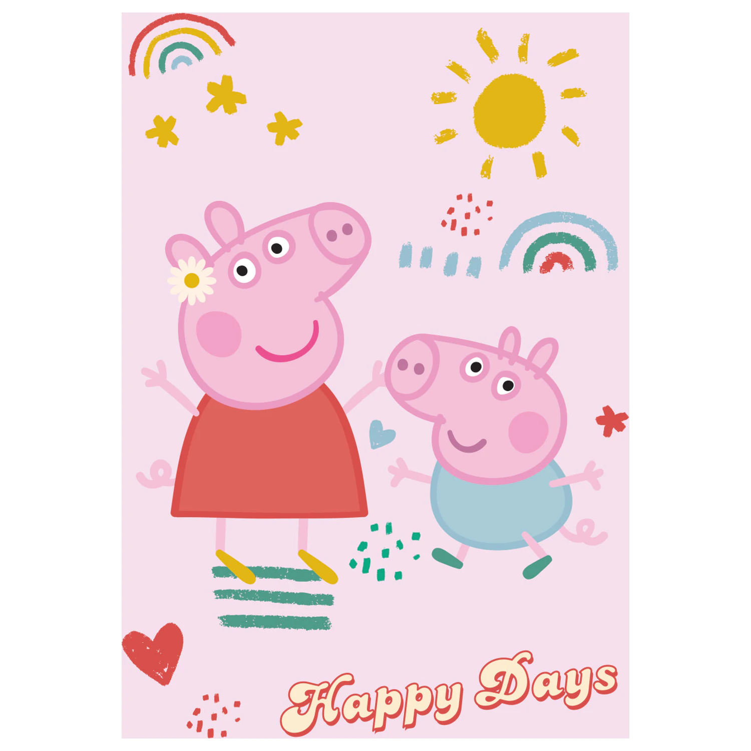 Peppa Pig Happy Days Fleece-Decke Produktfoto