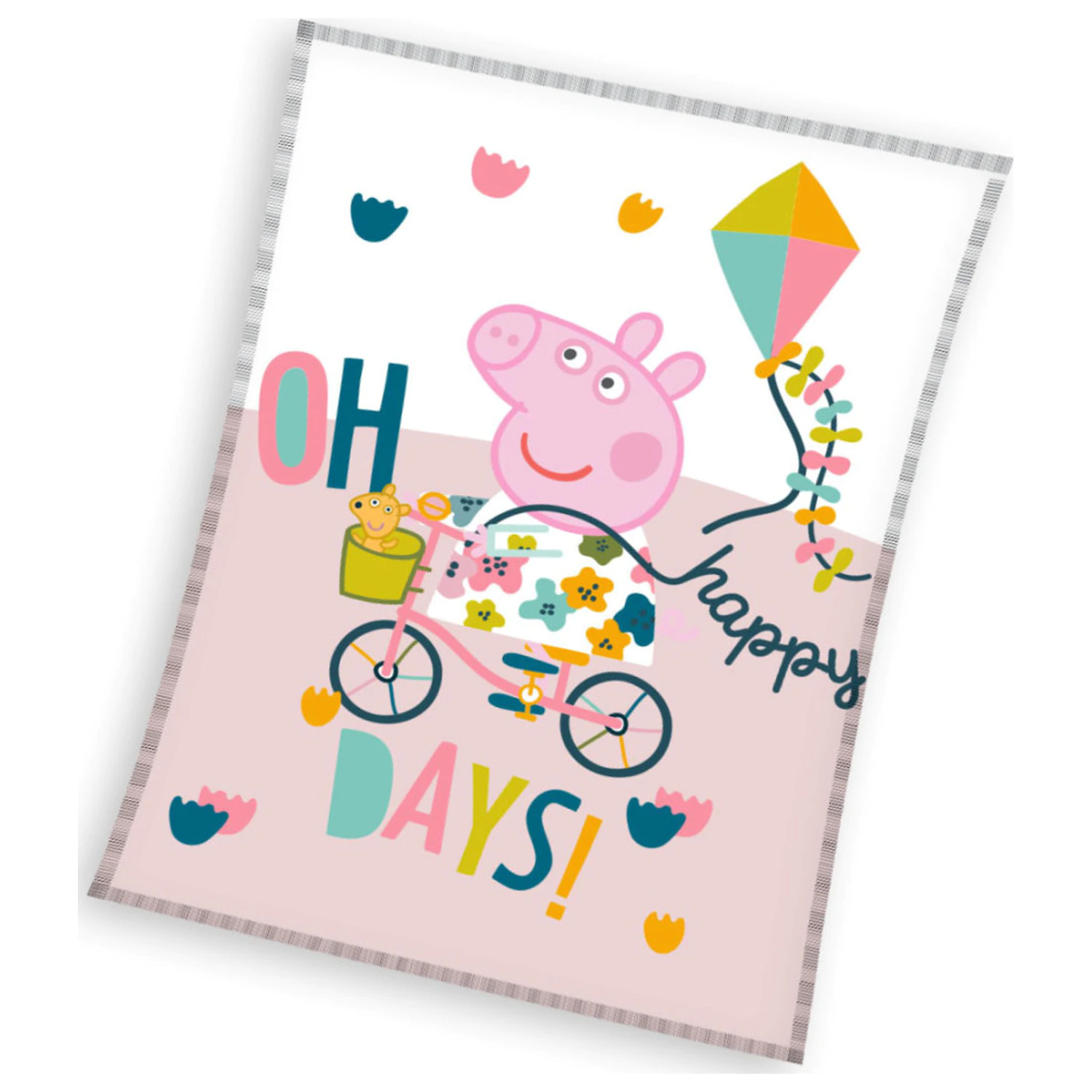 Peppa Pig Happy Days Fleece-Decke Produktfoto