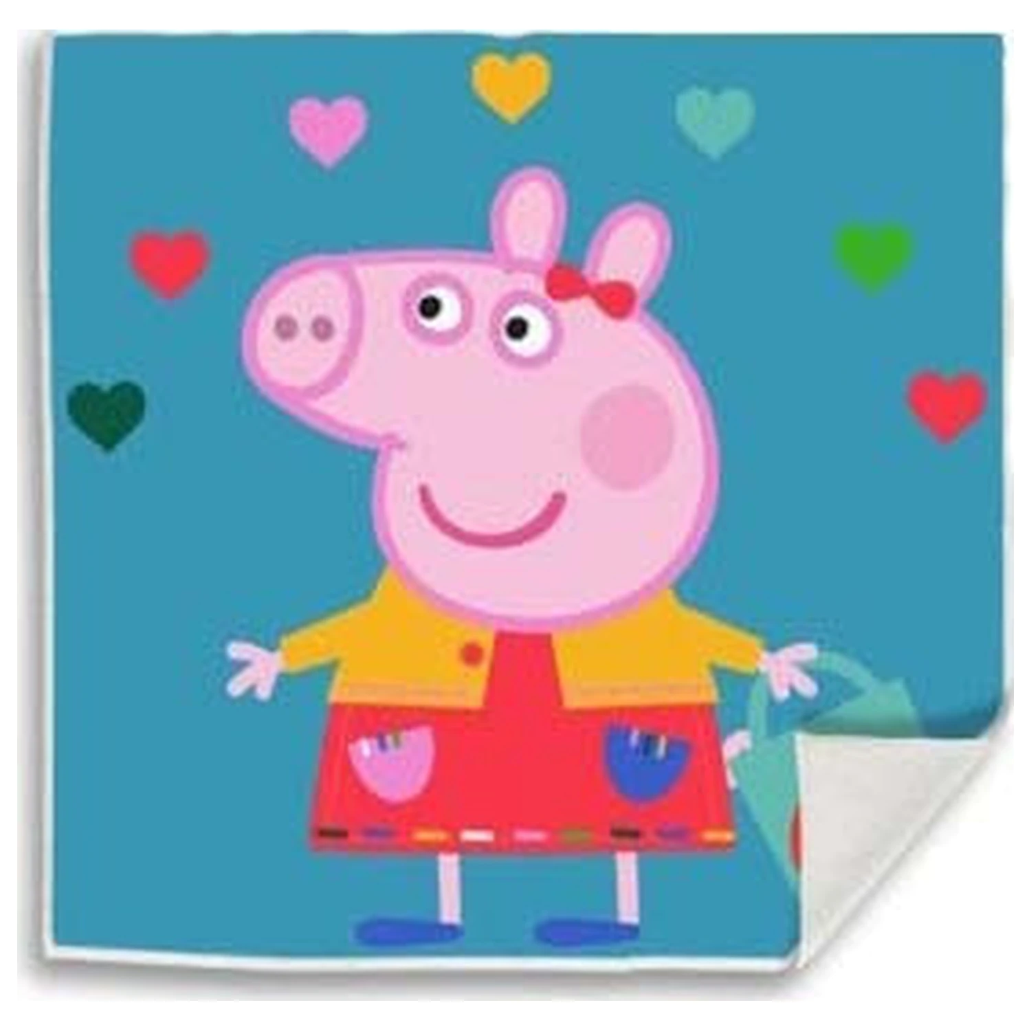 Peppa Pig Hearts Magic Handtuch Gesichtstuch, Tuch 30x30cm Produktfoto
