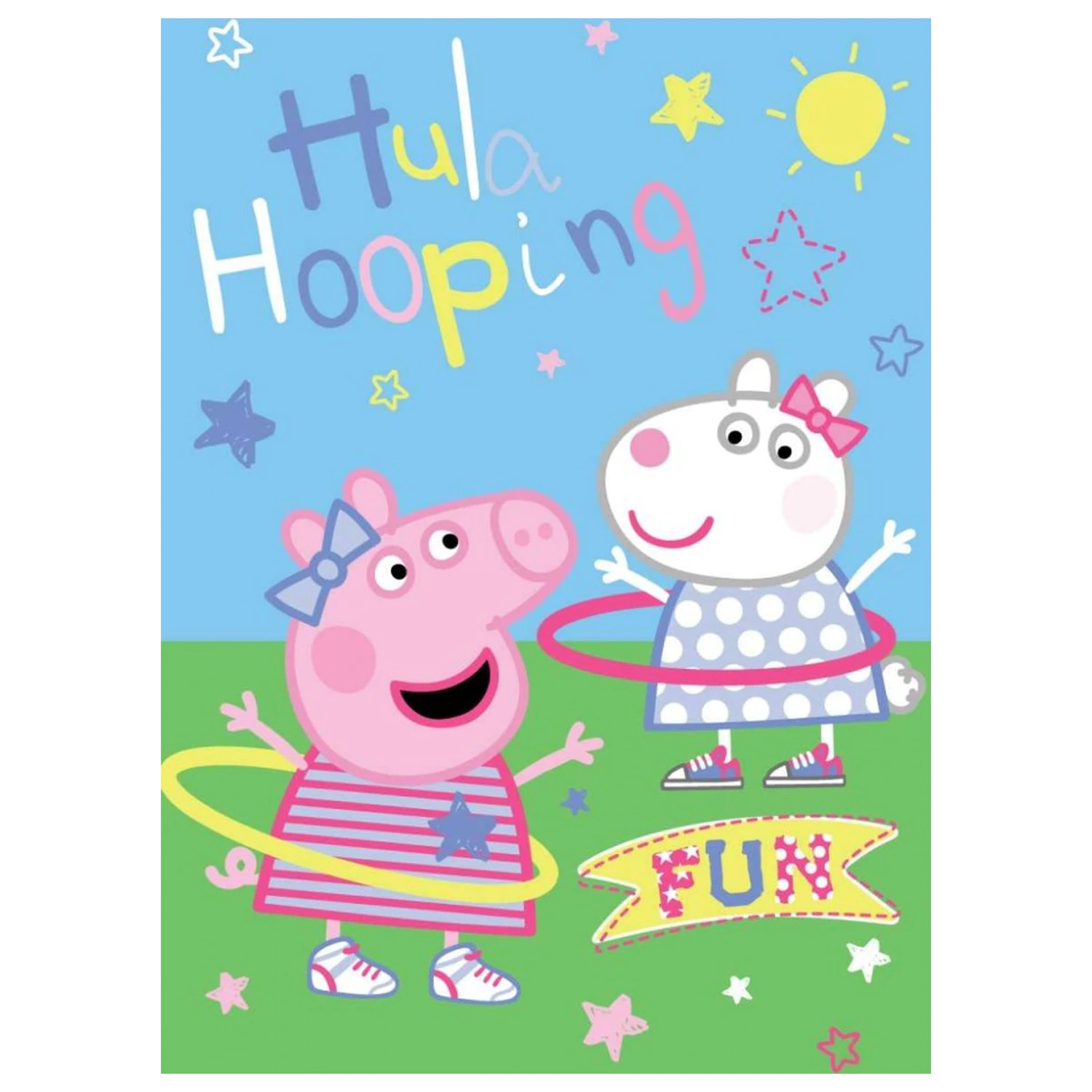Peppa Pig Hula Hooping Fleecedecke Produktfoto