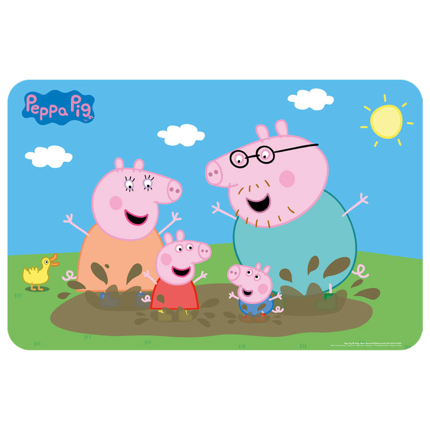Peppa Pig Matschbad Platzset 43x28 cm Produktfoto