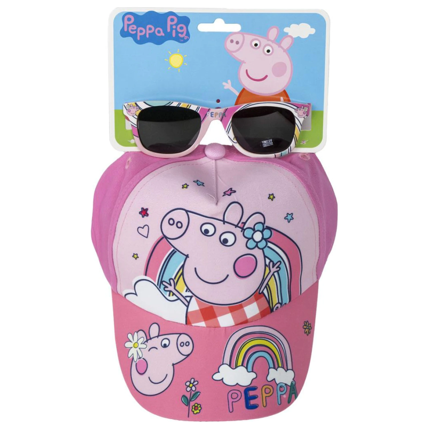 Peppa Pig Sonnenbrille und Baseballkappen Set Produktfoto