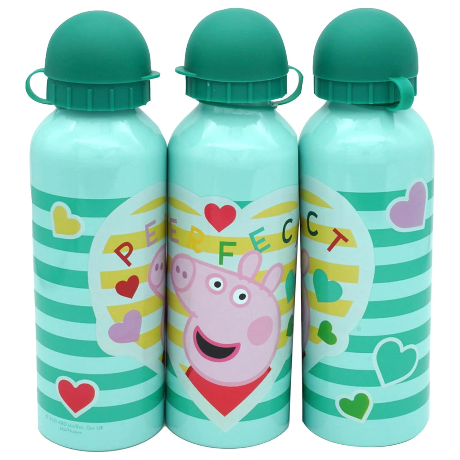 Peppa Pig Perfect Aluminium Wasserflasche mit Trinkverschluss 500 ml Produktfoto