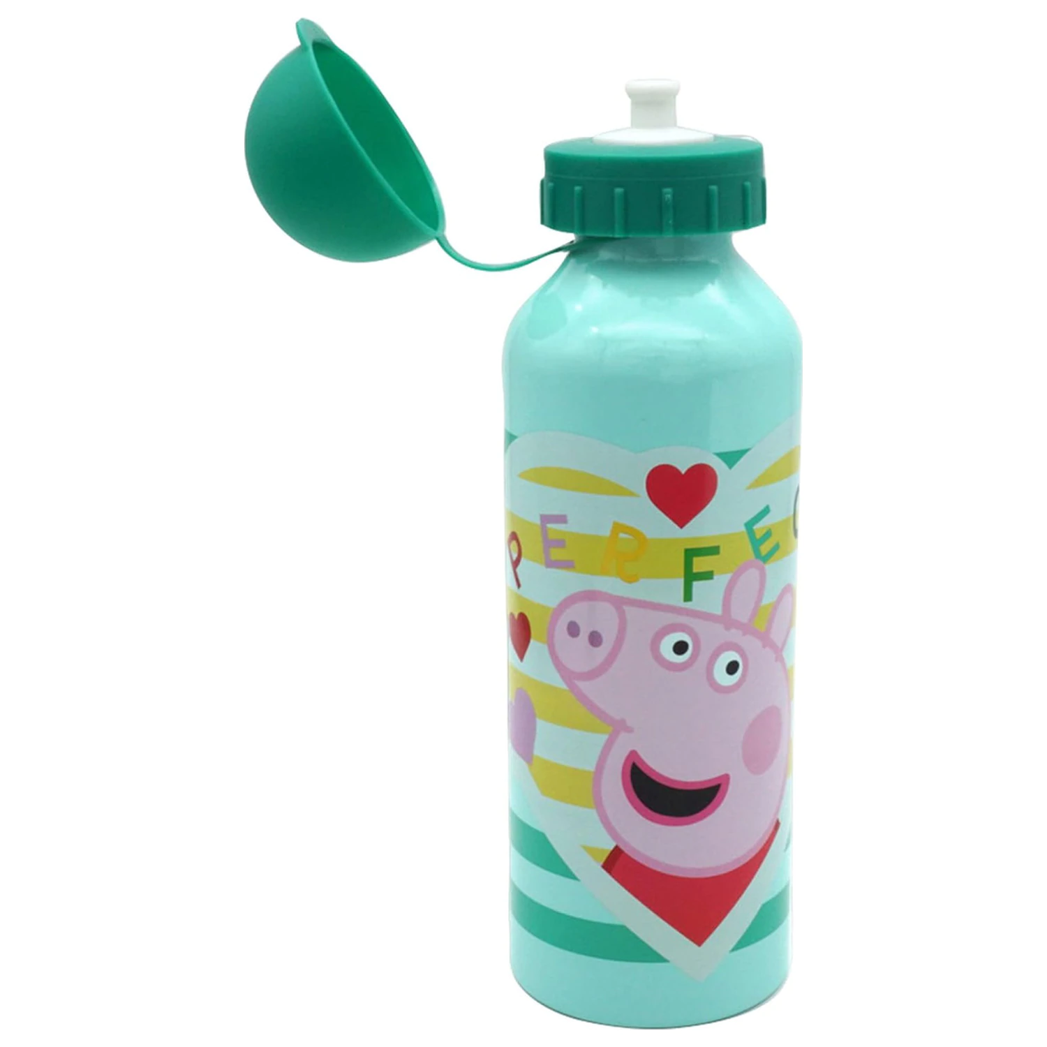 Peppa Pig Perfect Aluminium Wasserflasche mit Trinkverschluss 500 ml Produktfoto