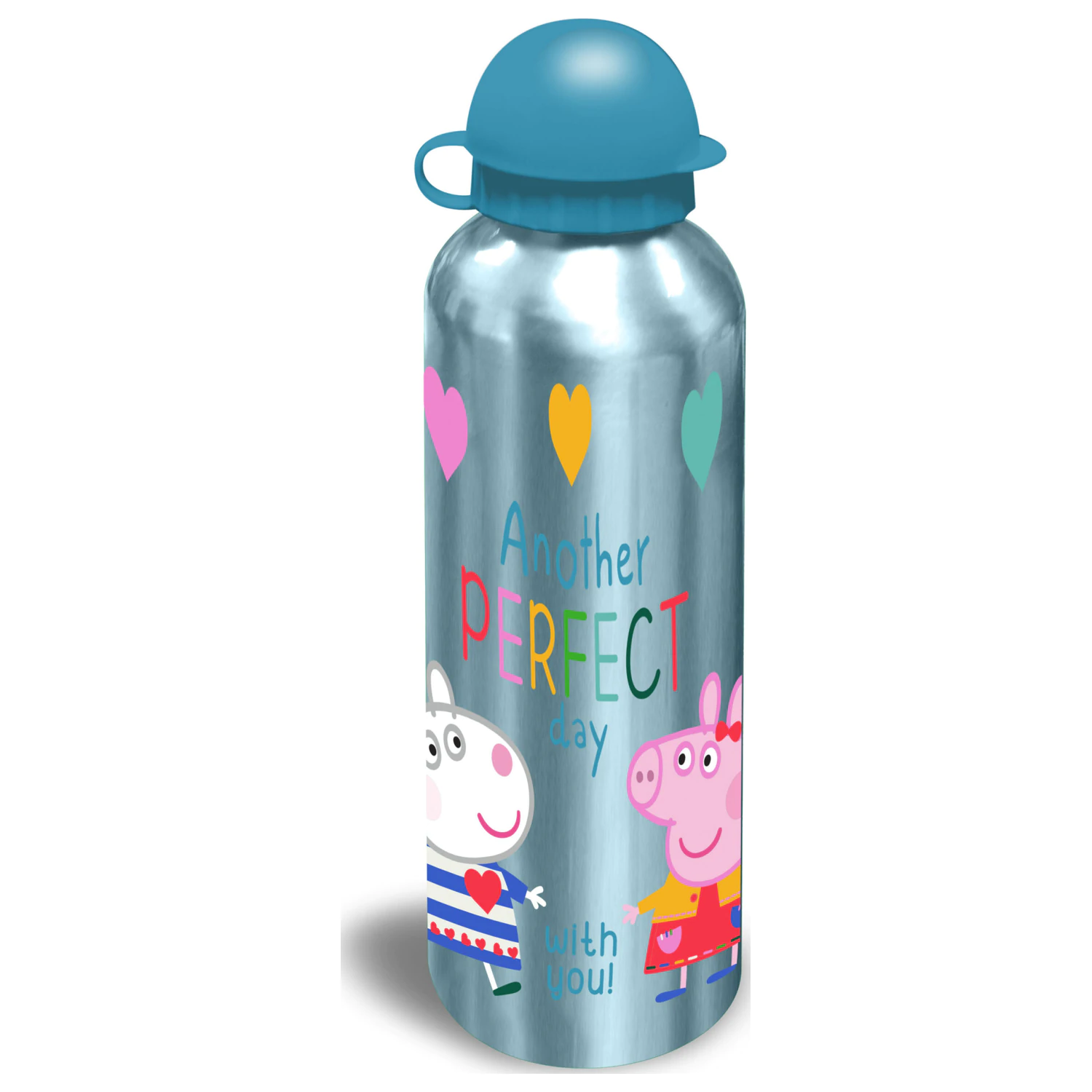 Peppa Pig Perfect Day Aluminium Wasserflasche mit Trinktülle 500 ml Produktfoto