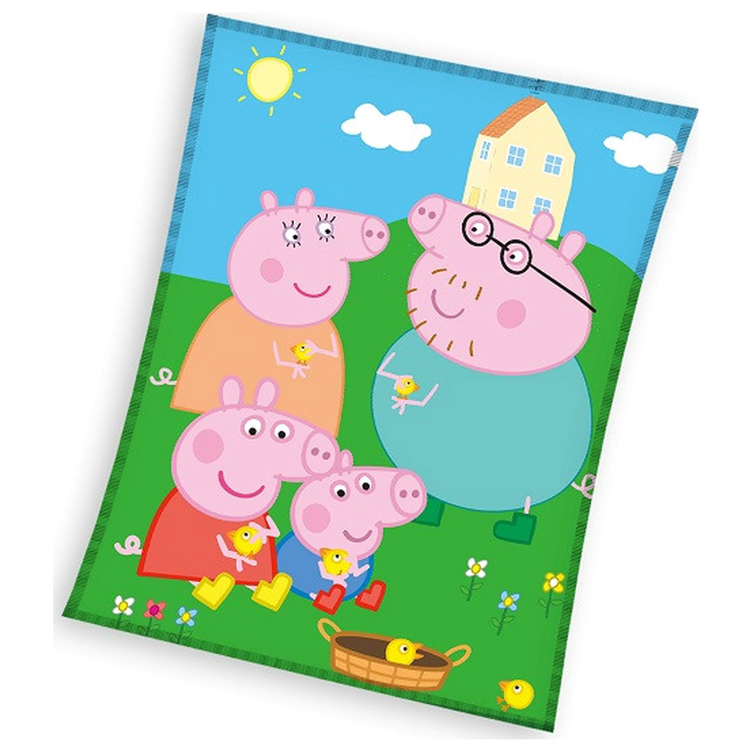 Peppa Pig Picknick Fleece Decke Produktfoto