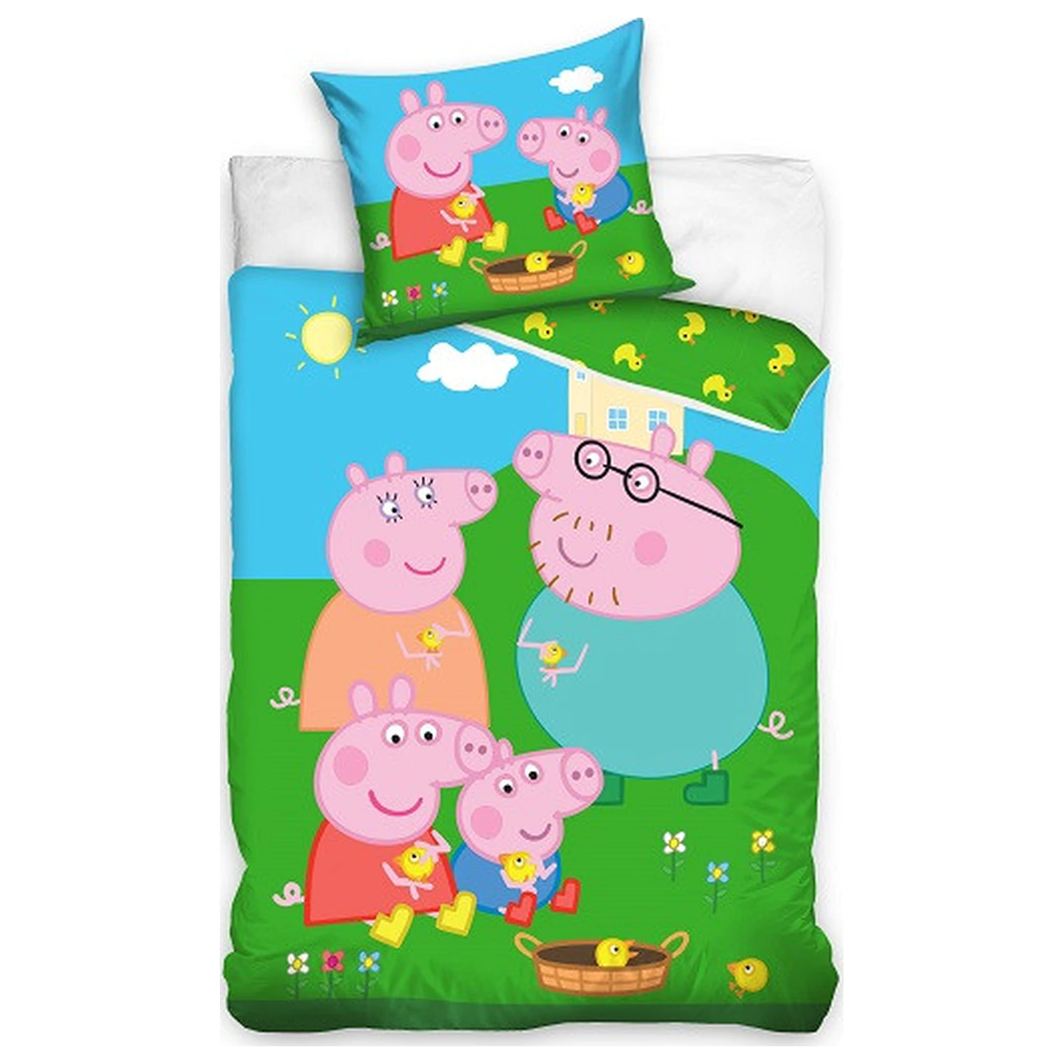 Peppa Pig Piggy Family Bettbezug Produktfoto