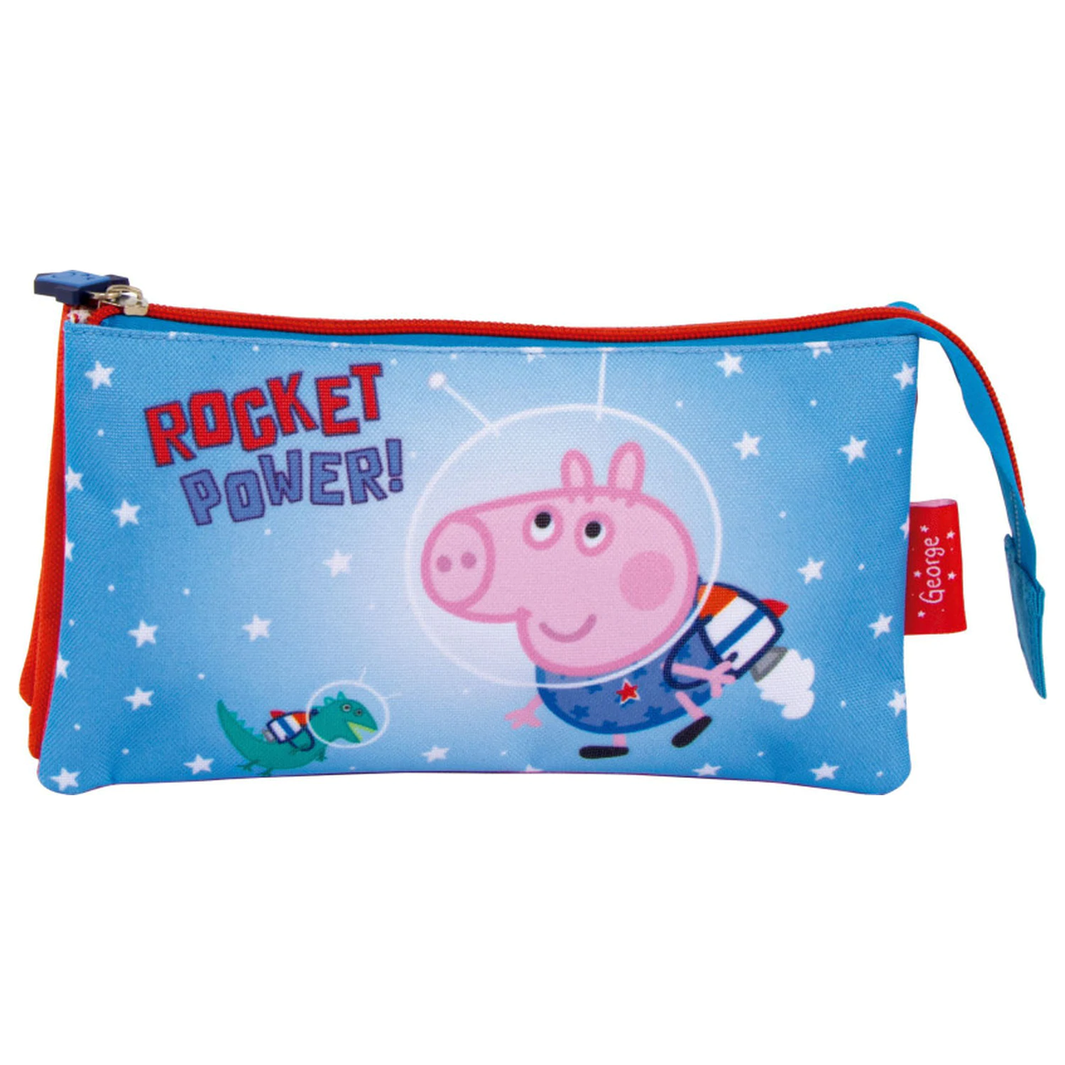Peppa Pig Rocket 3-Fächer Federmappe 21 cm Produktfoto