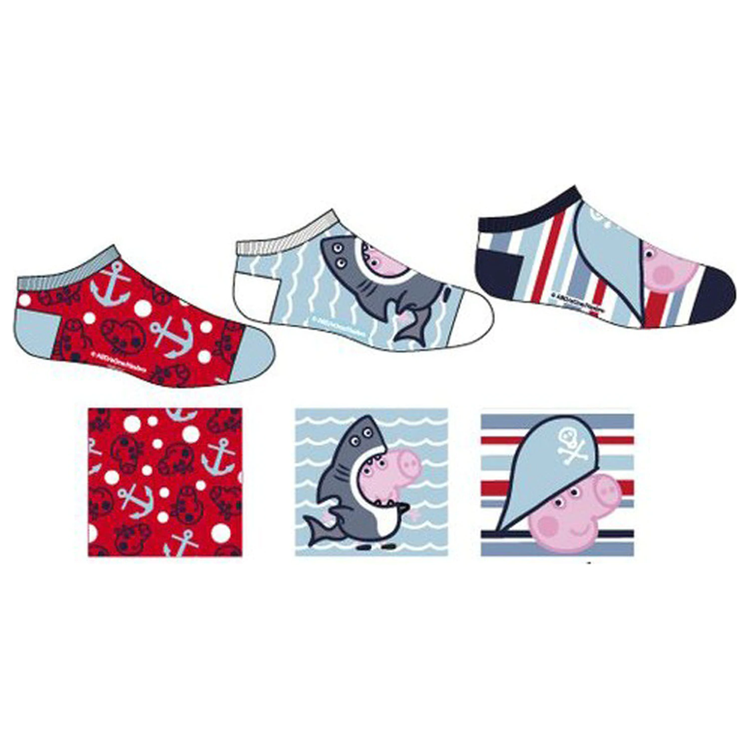 Peppa Pig Meer Kinder Geheimnis Socken 23/26 Produktfoto