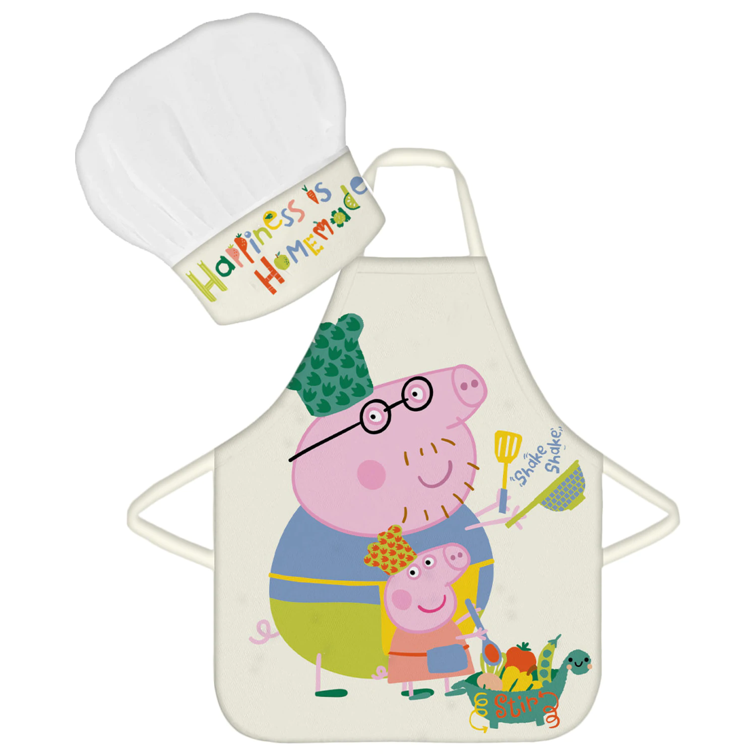 Peppa Pig Shake Kids Schürze 2-teiliges Set Produktfoto