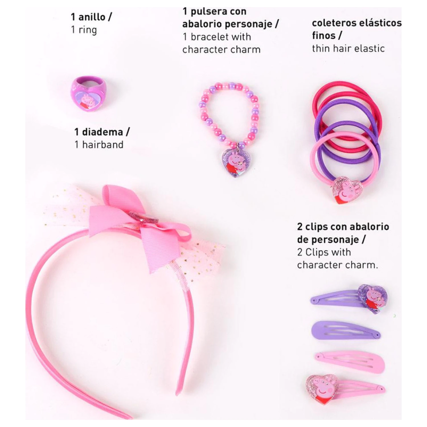 Peppa Pig Sisters Haar Accessoire Set Produktfoto