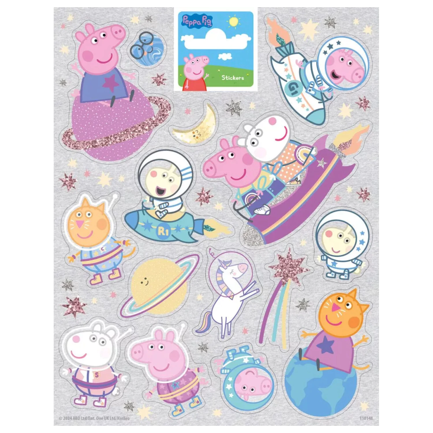 Peppa Pig Space Aufkleber Produktfoto
