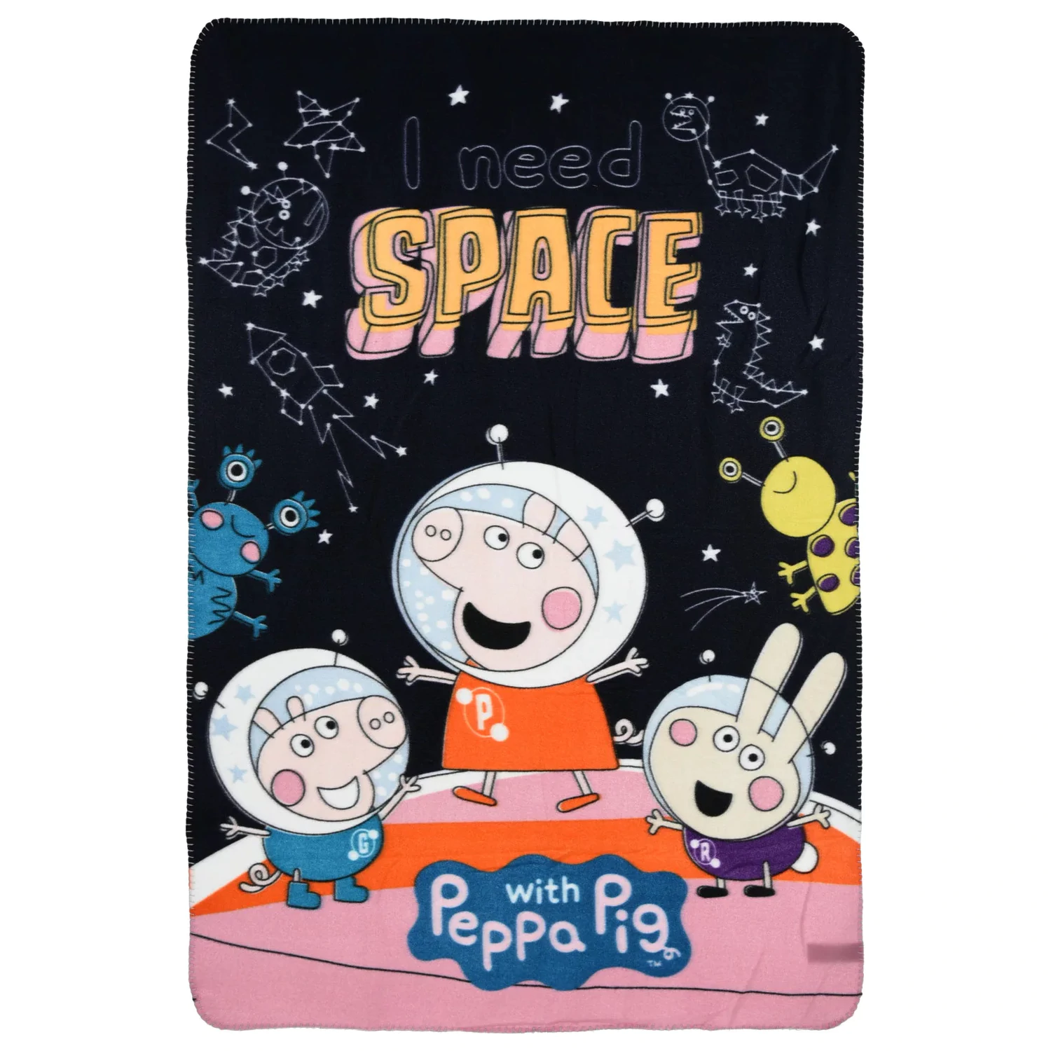 Peppa Pig Space Fleece-Decke 100x150cm Produktfoto