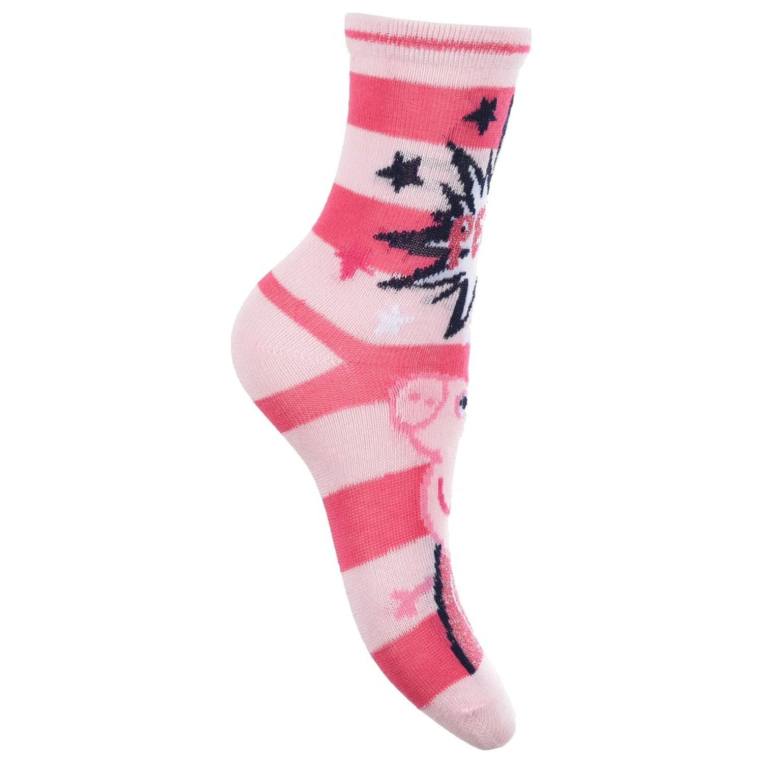 Peppa Pig Sparkle Steps Grau Kinder Socken 31/34 Produktfoto