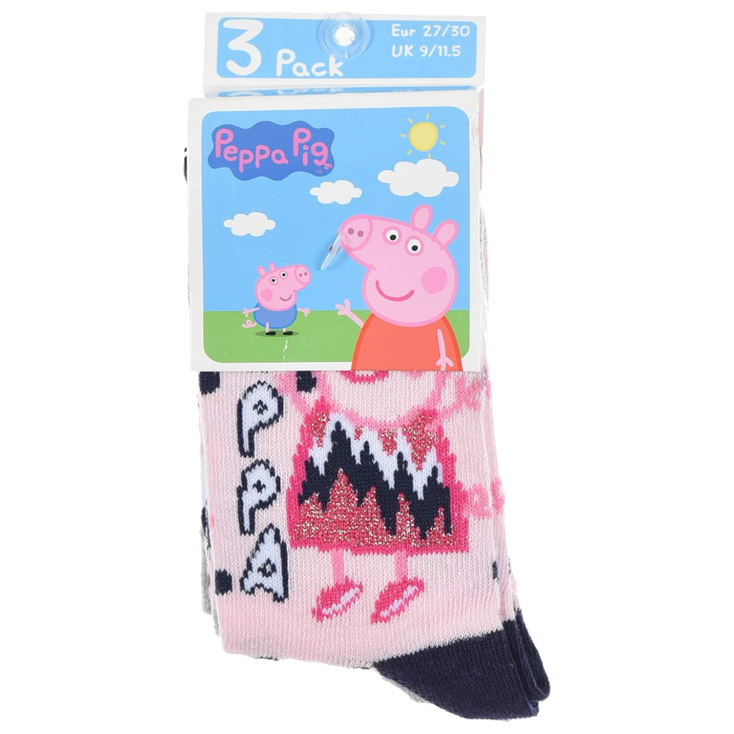Peppa Pig Sparkle Steps Kinder Socken 31/34 Produktfoto