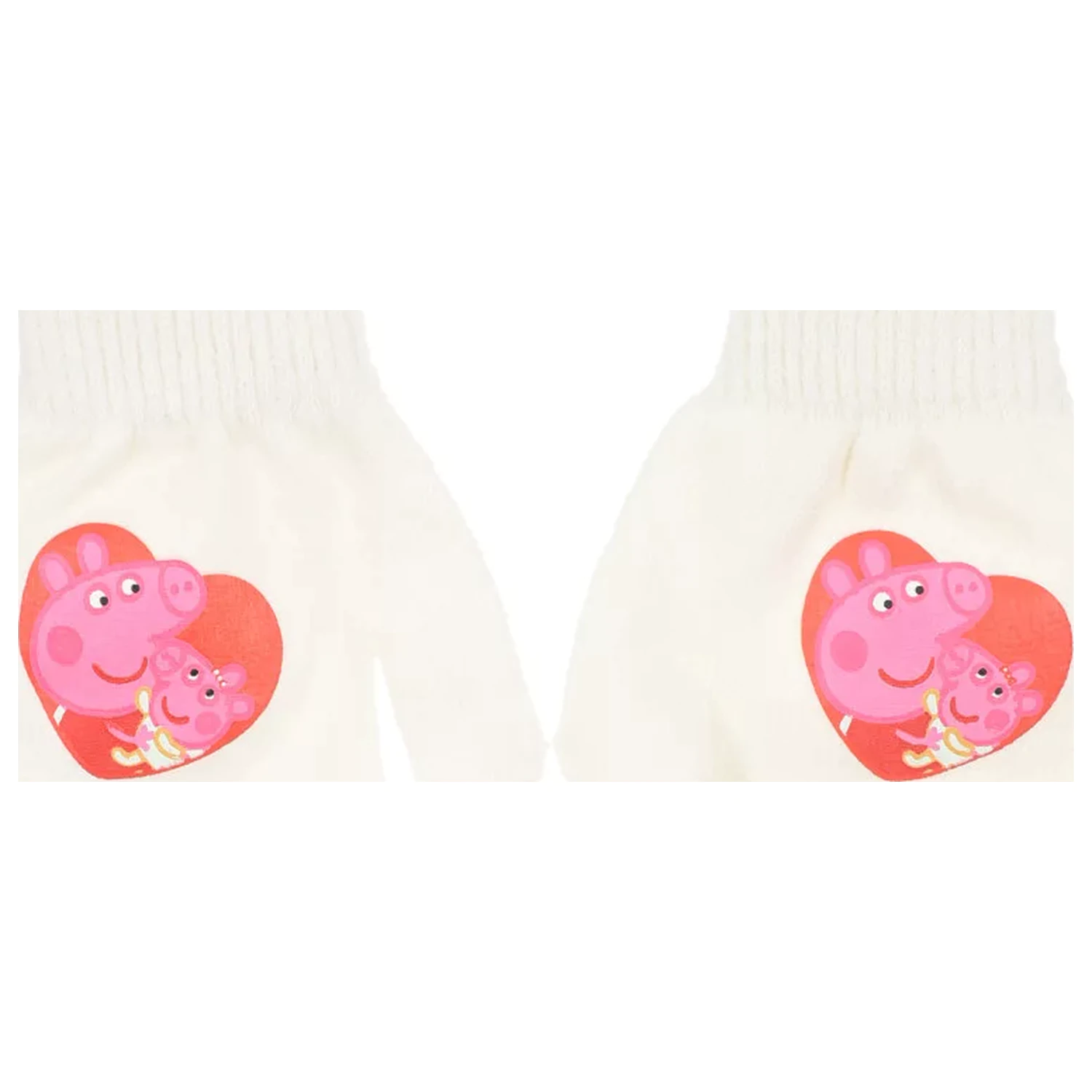 Peppa Pig White Heart Kinderhandschuhe Produktfoto
