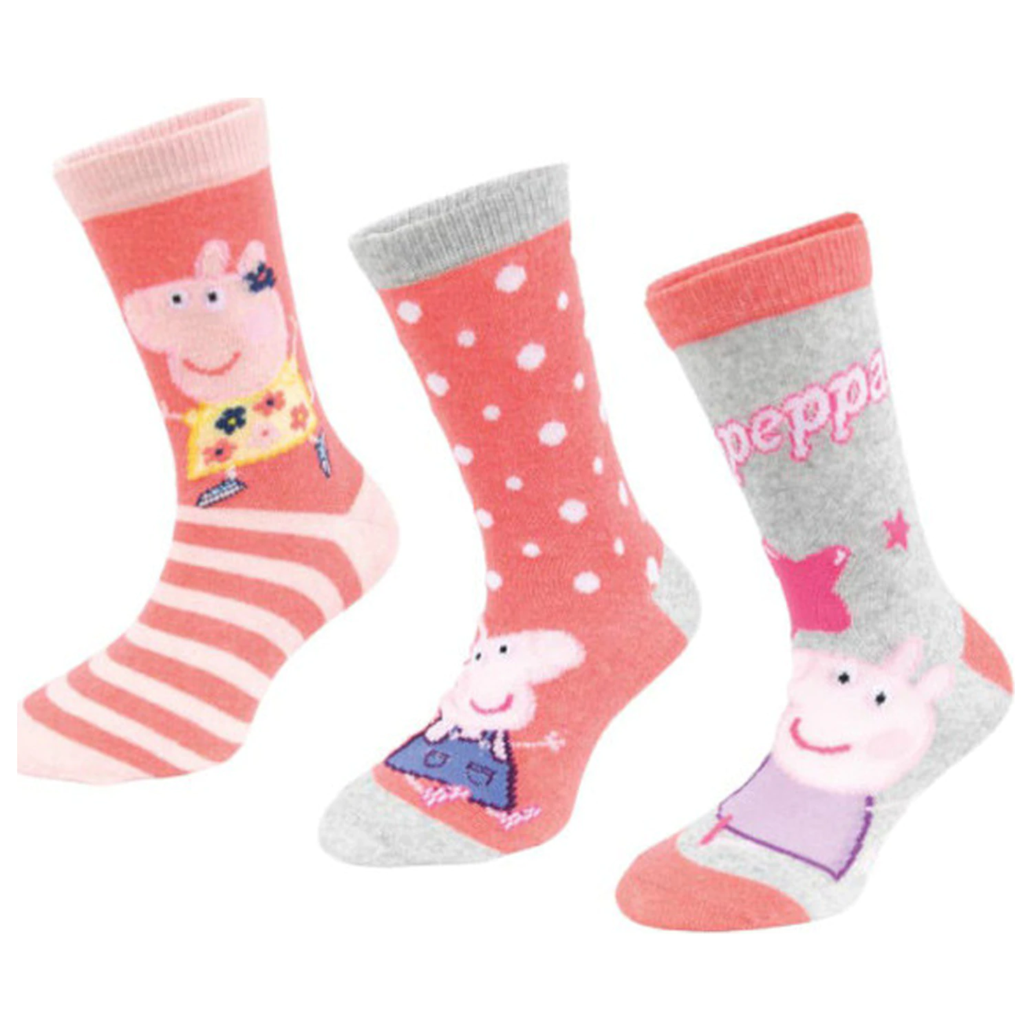 Peppa Pig White Stars Kinder Socken 27/30 Produktfoto