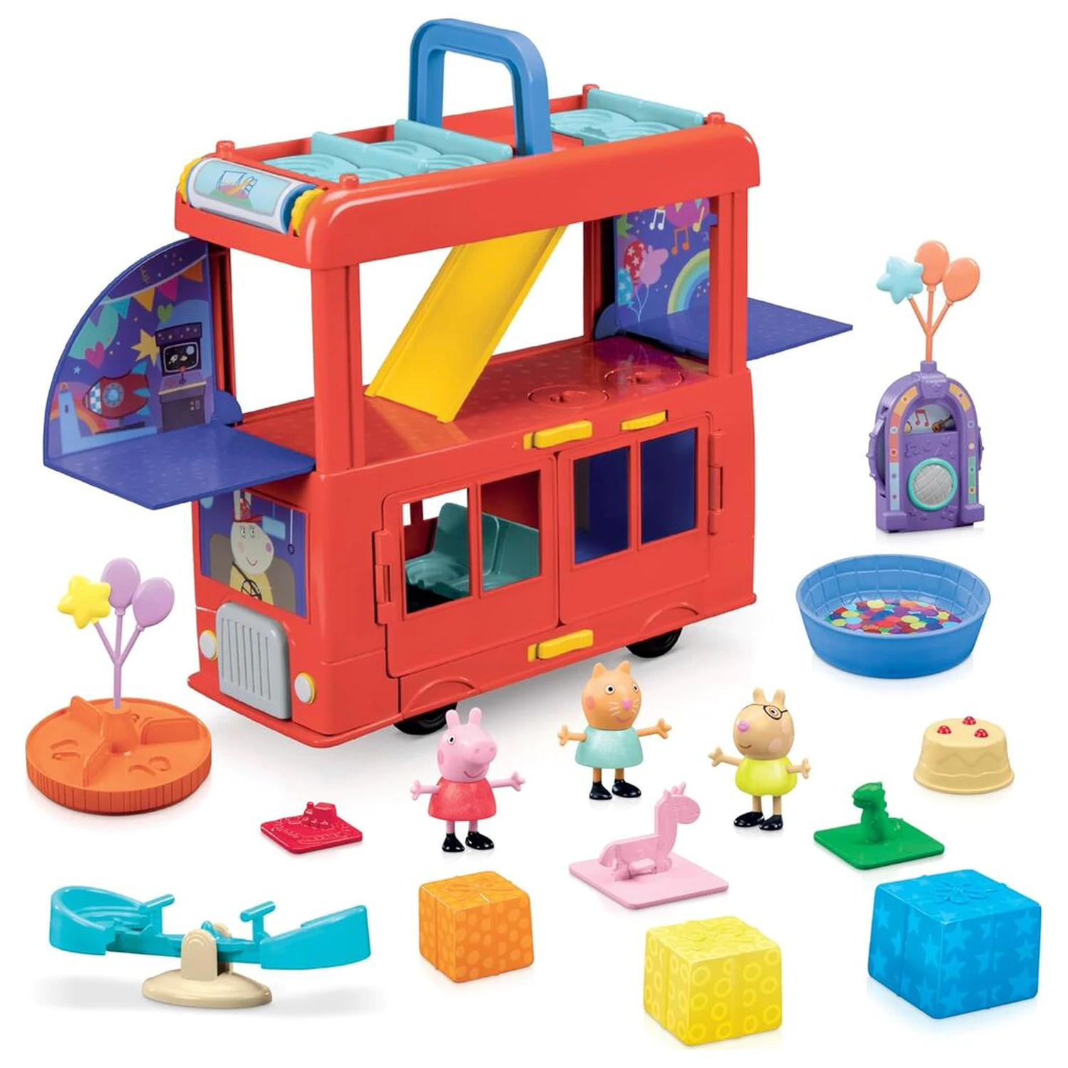 Peppa Pig 2-in-1 Partybus Spielset Produktfoto