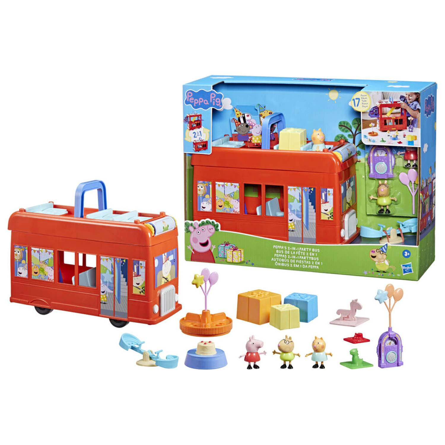 Peppa Pig 2-in-1 Partybus Spielset Produktfoto