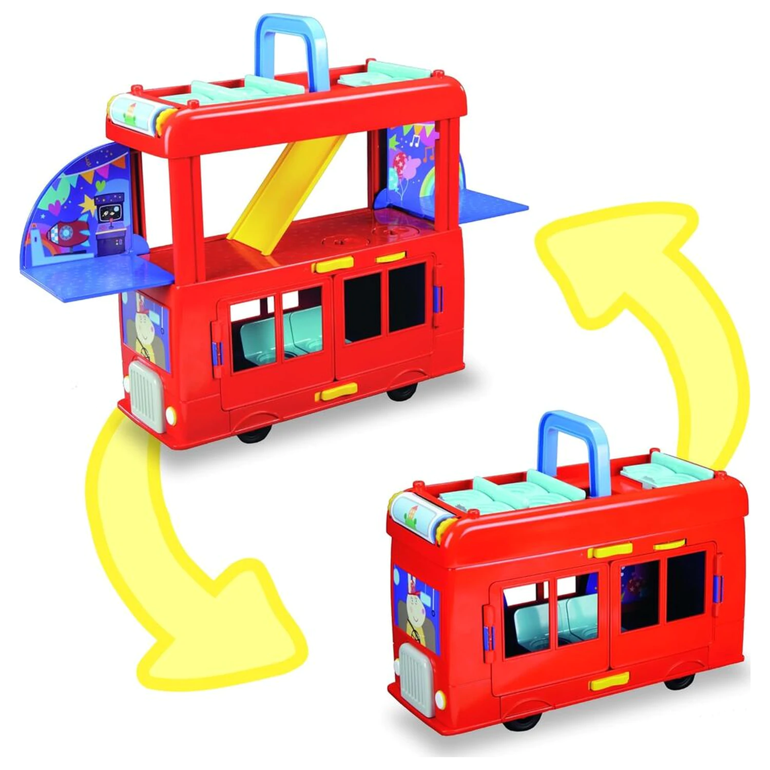 Peppa Pig 2-in-1 Partybus Spielset Produktfoto