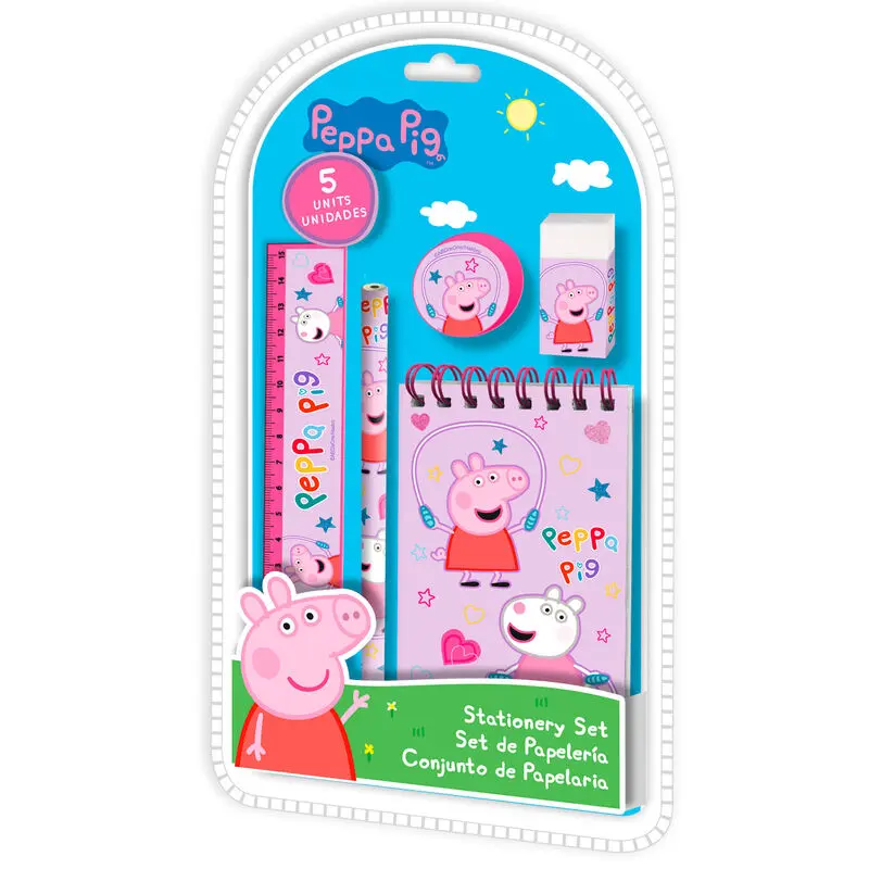 Peppa Pig Schreibwarenset 5St Produktfoto