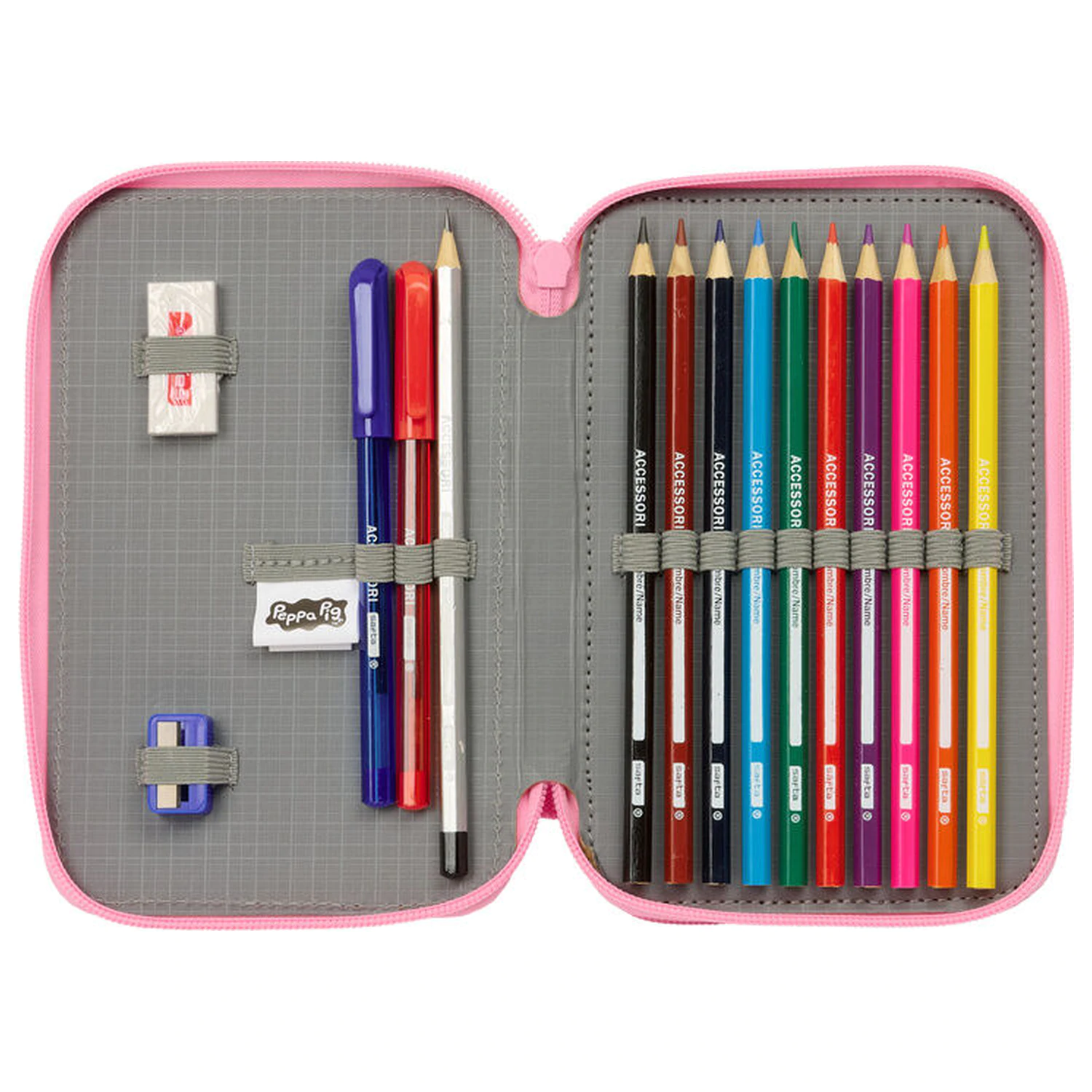 Peppa Pig Baby Pig doppeltes Federmäppchen 29-teilig Produktfoto