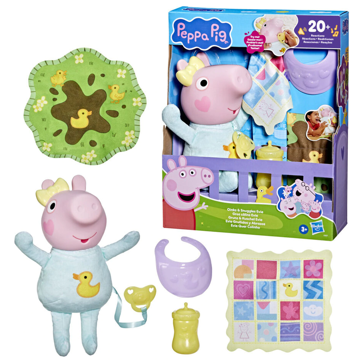 Peppa Pig Evie Grunts and Hugs Puppe Produktfoto