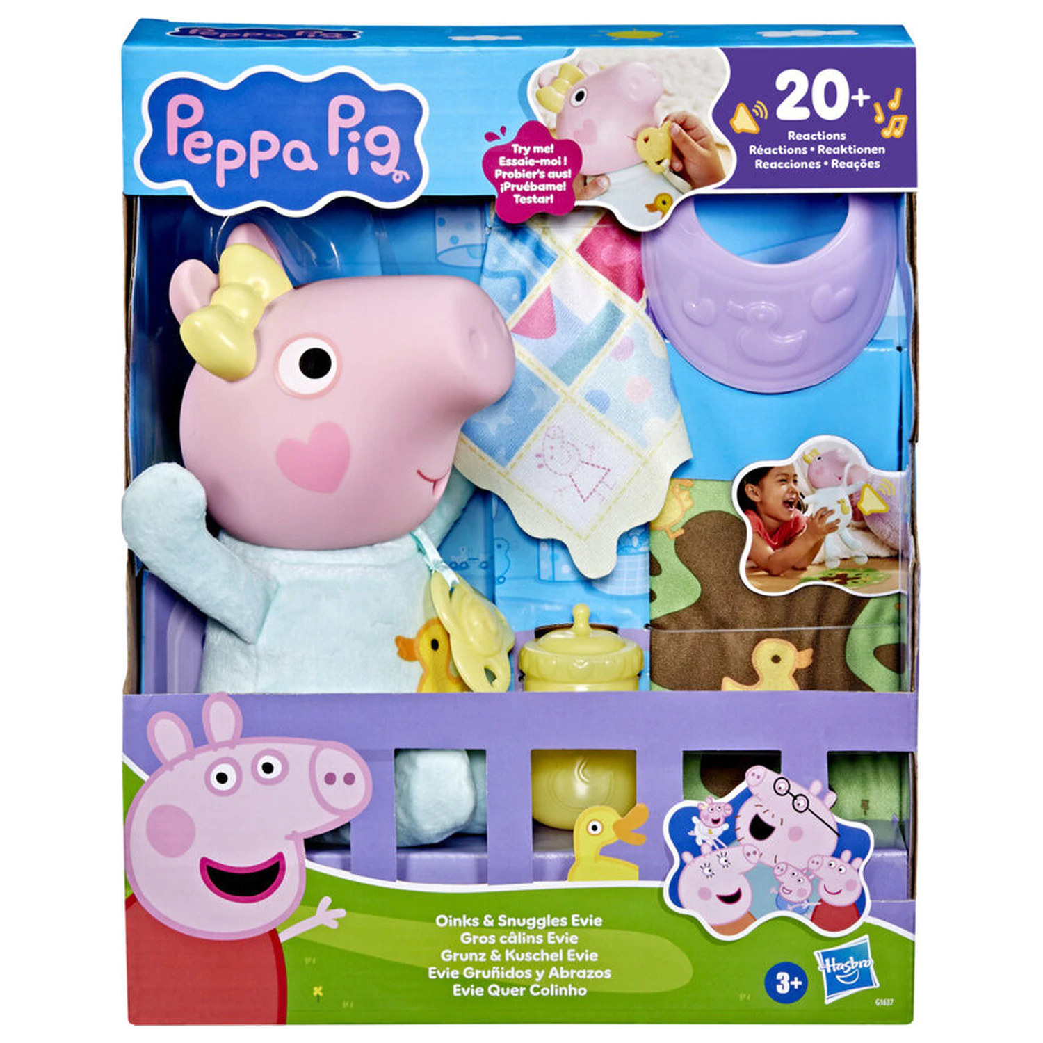 Peppa Pig Evie Grunts and Hugs Puppe Produktfoto