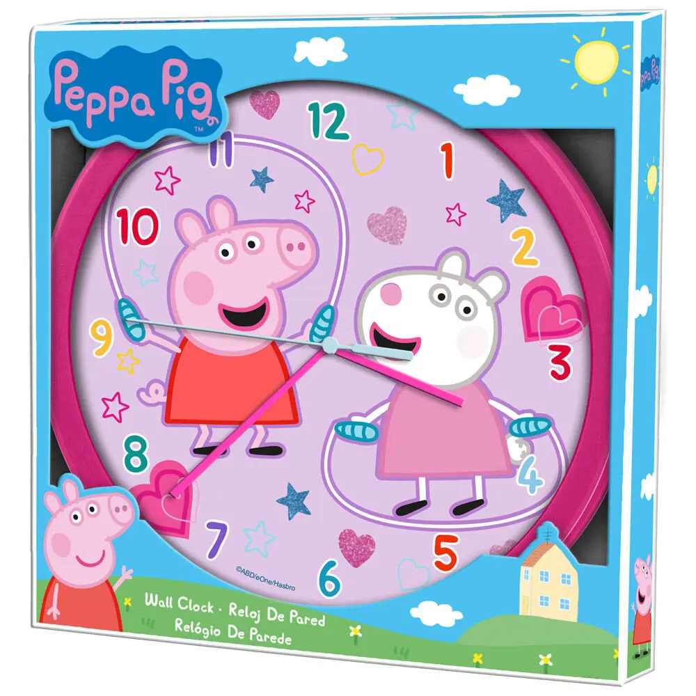 Peppa Pig Wanduhr Produktfoto
