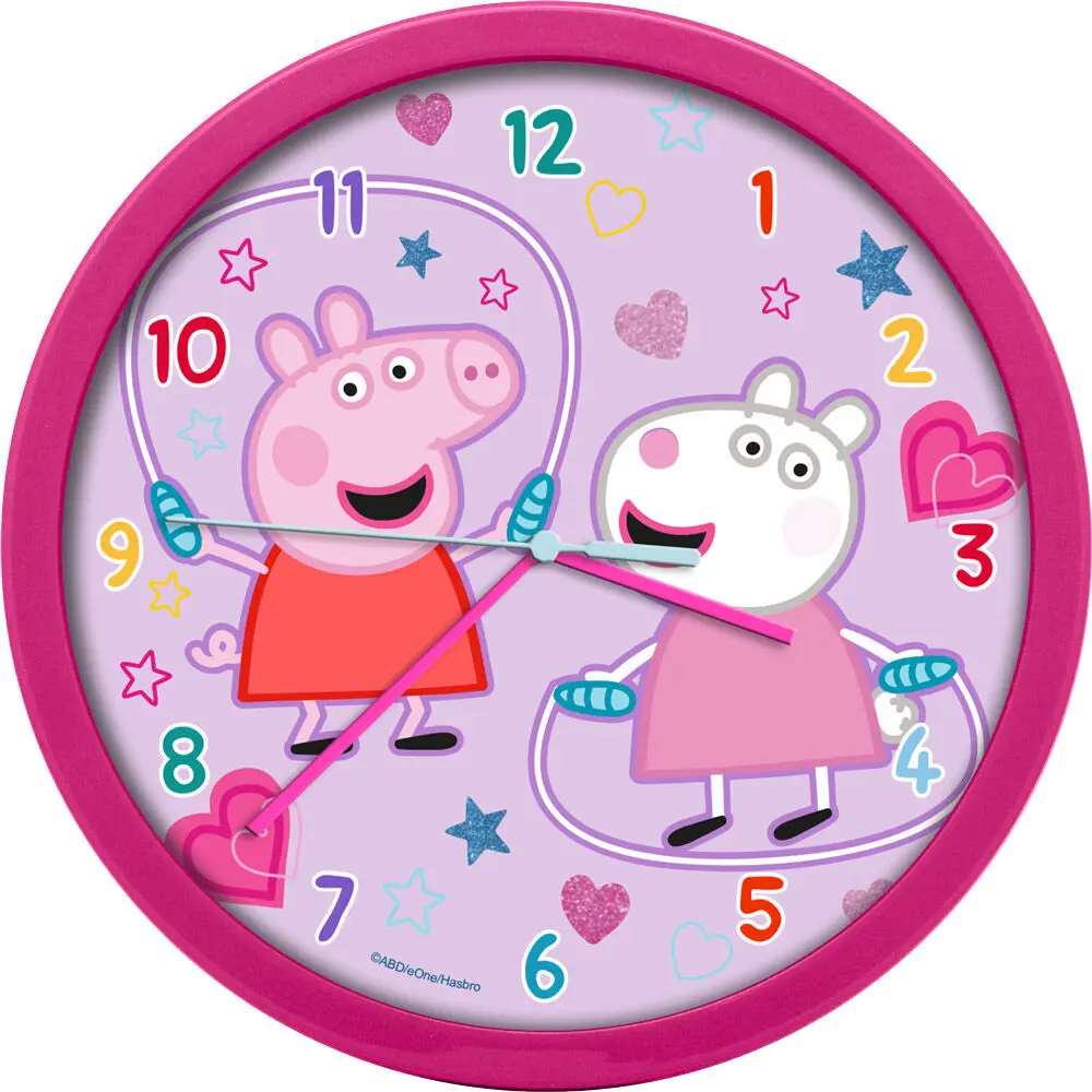 Peppa Pig Wanduhr Produktfoto