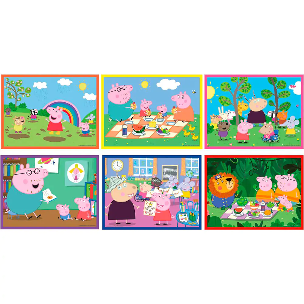 Peppa Pig Würfelpuzzle 12St Produktfoto