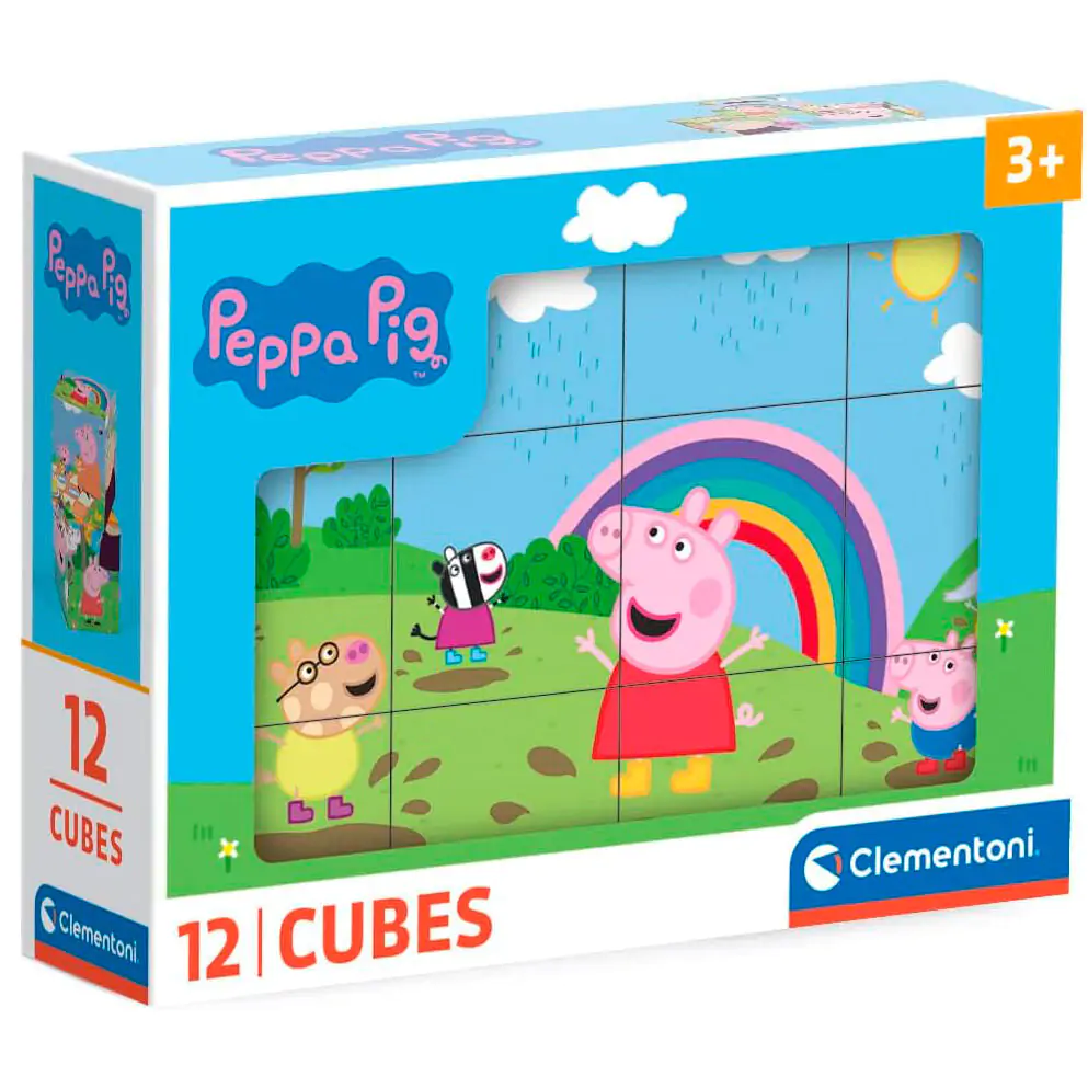 Peppa Pig Würfelpuzzle 12St Produktfoto