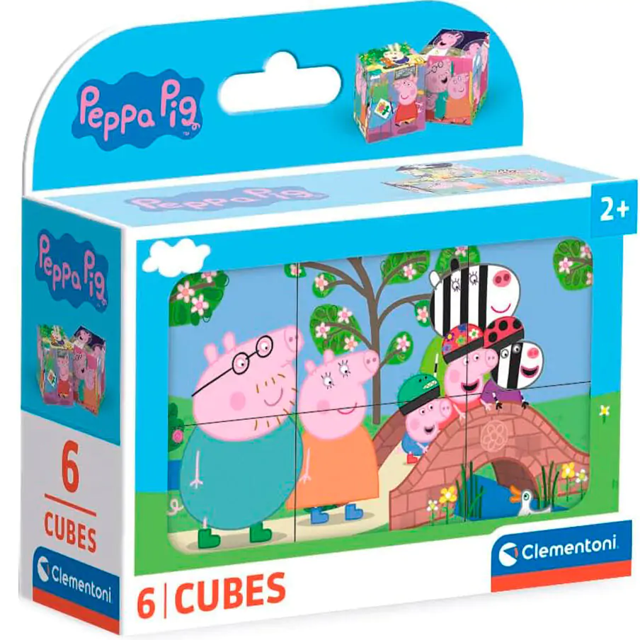 Peppa Pig Würfelpuzzle 6St Produktfoto