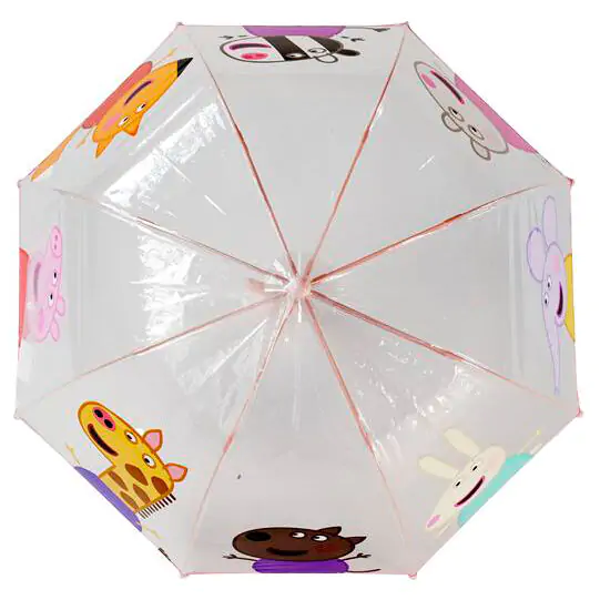 Peppa Pig manueller transparenter Blasenschirm 48cm Produktfoto