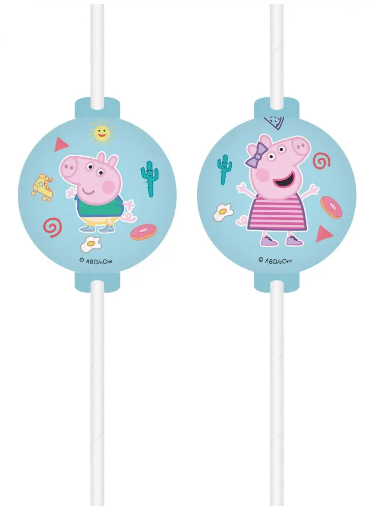 Peppa Pig Messy Play, Peppa Pig Strohhalme aus Papier, 4-teiliges Set FSC Produktfoto