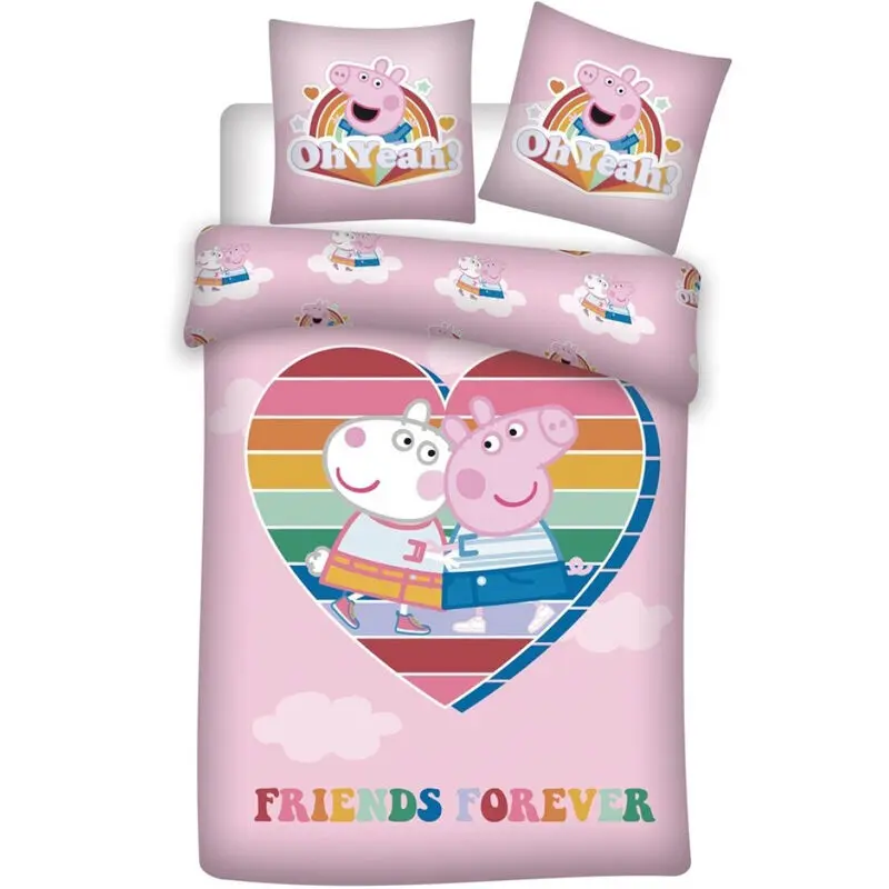 Peppa Pig Mikrofaser Bettbezug Bett 90cm Produktfoto