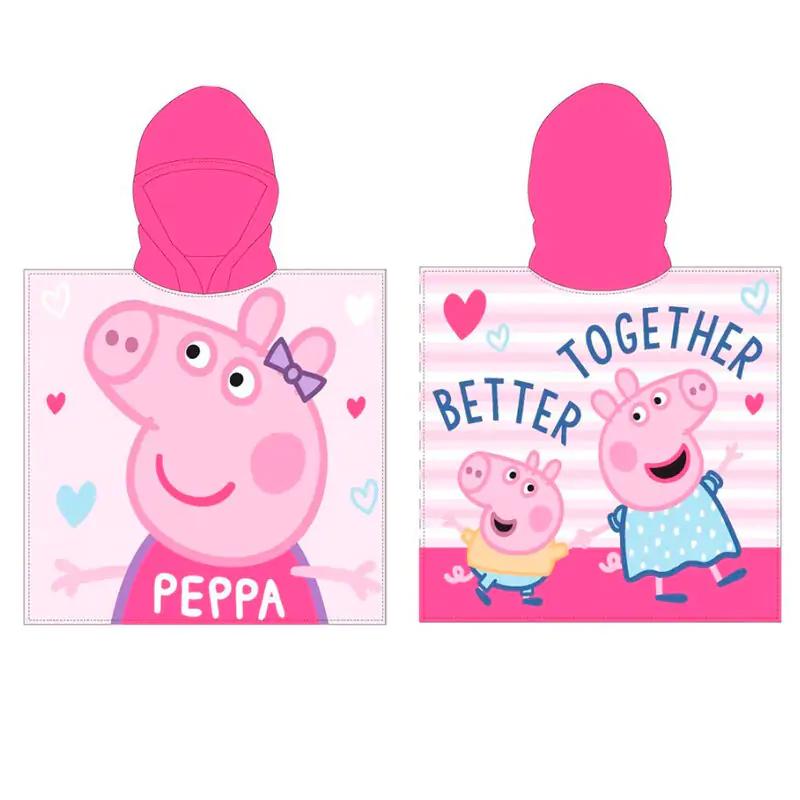 Peppa Pig Microfaser Poncho Handtuch Produktfoto