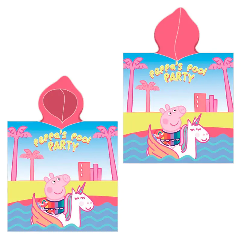 Peppa Pig Microfaser Poncho Handtuch Produktfoto