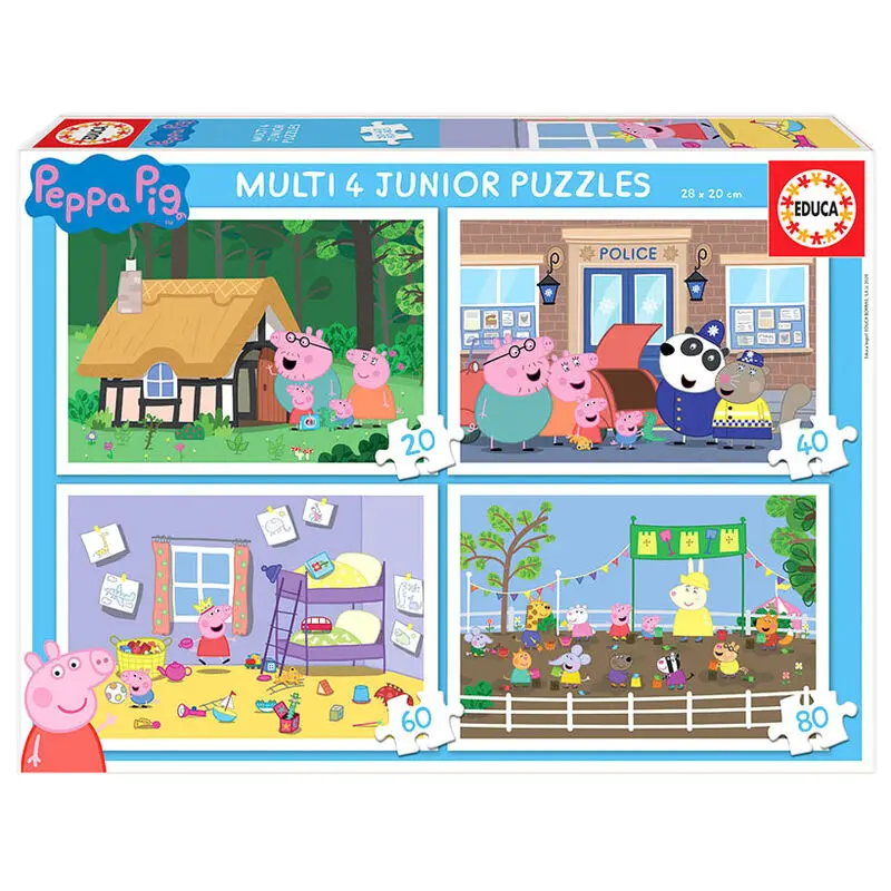 Peppa Pig Progressive Puzzle 20-40-60-80St Produktfoto