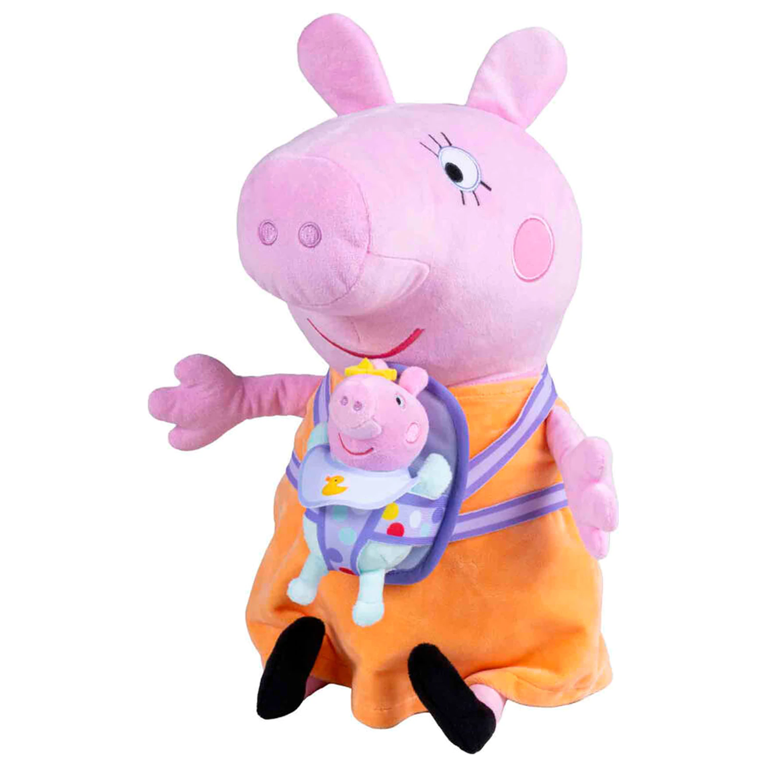 Peppa Pig Mummy Pig mit Evie Plüschtier 33cm Produktfoto