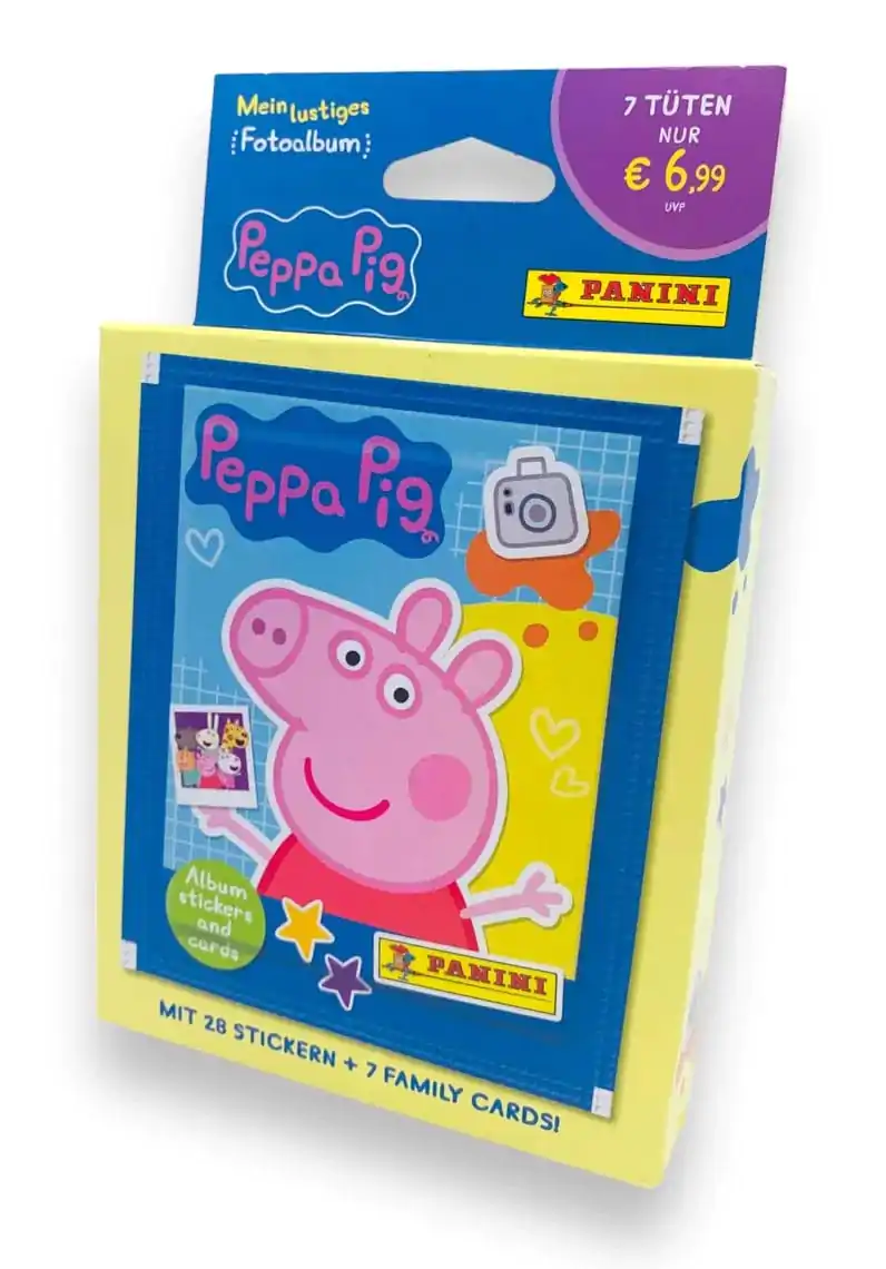 Peppa Pig - Mein lustiges Fotoalbum Sticker &amp; Trading Cards Eco-Blister *Deutsche Version* Produktfoto