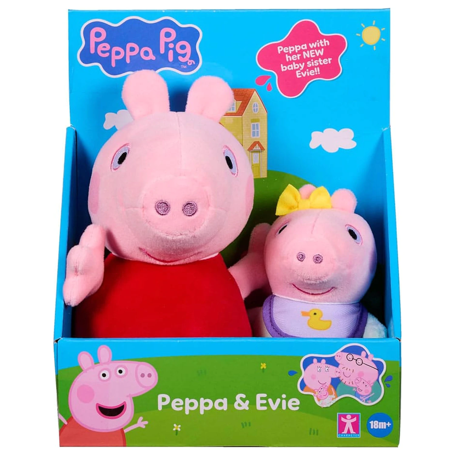 Peppa Pig Plüschfiguren 2er Pack Produktfoto