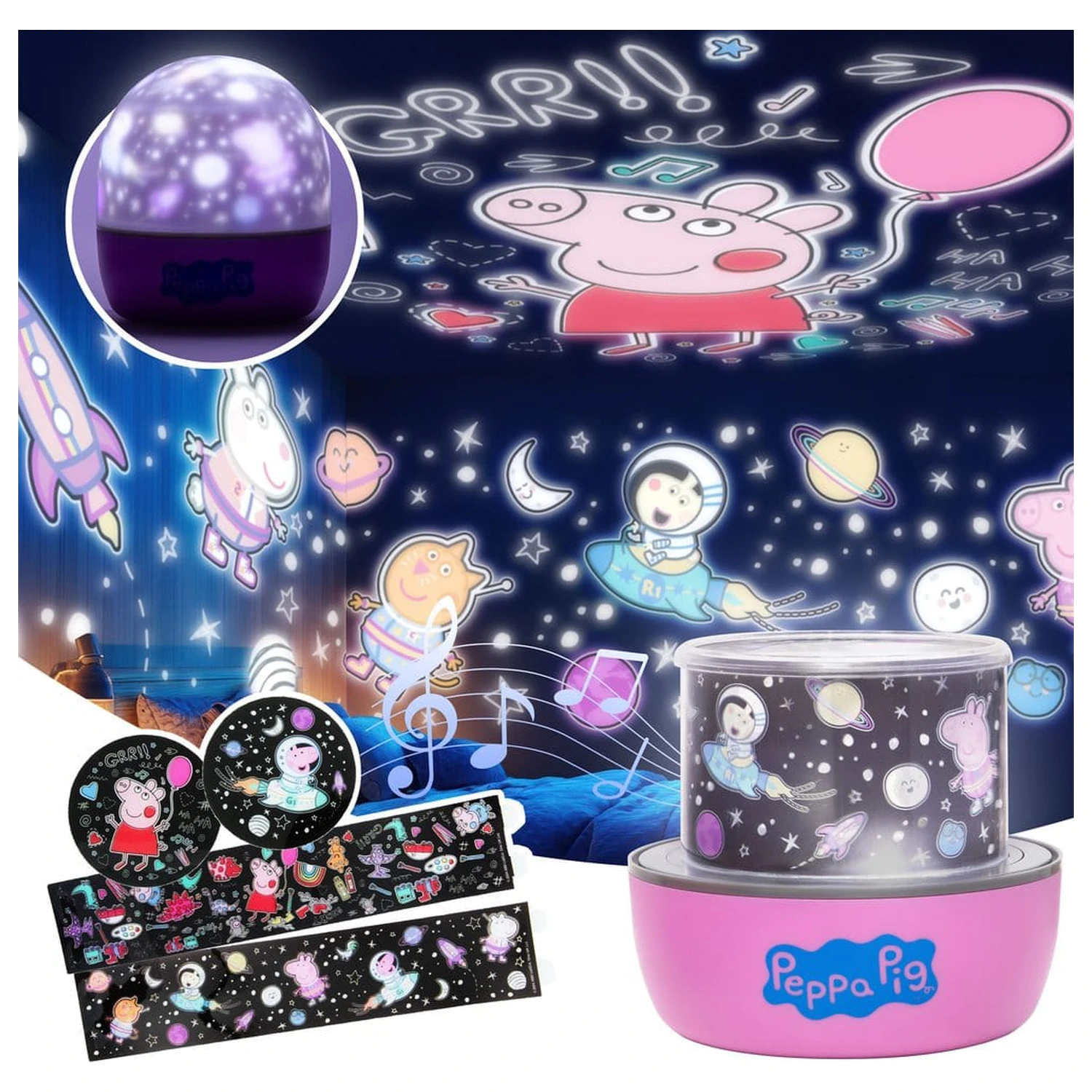 Peppa Pig Licht Projektion Produktfoto