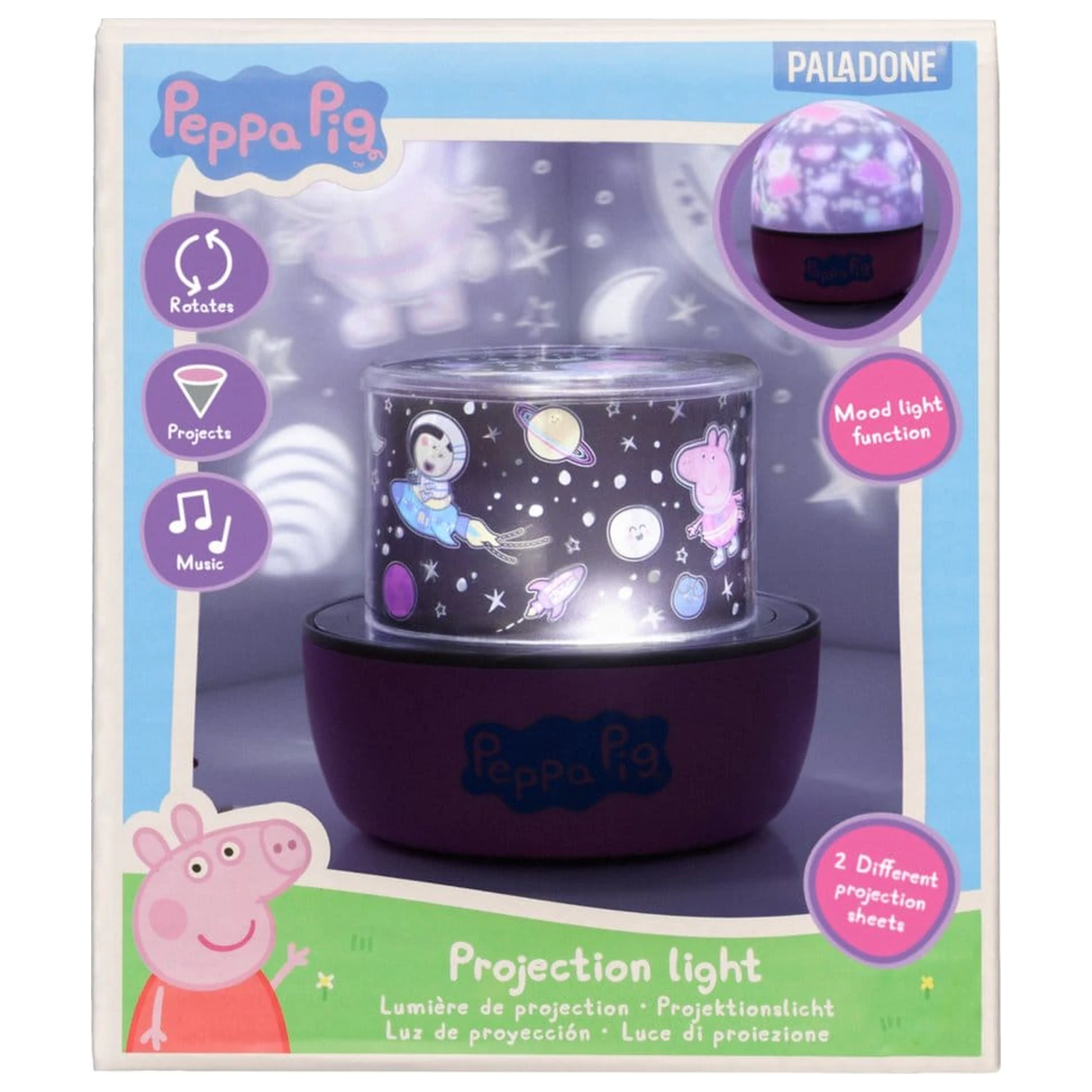 Peppa Pig Licht Projektion Produktfoto