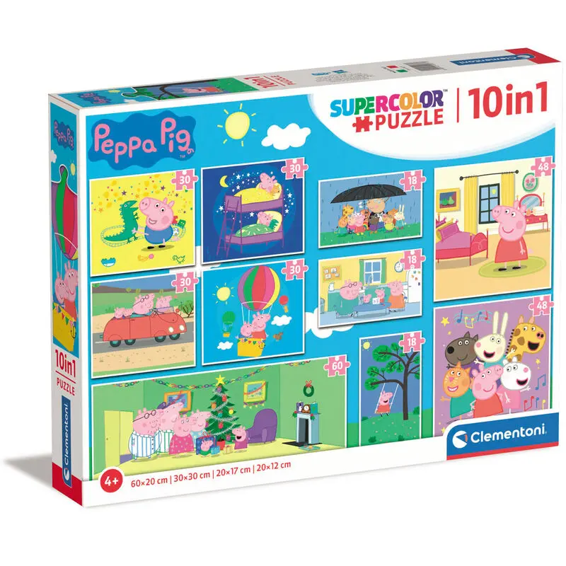 Peppa Pig Puzzle 18+30+48+60St termékfotó