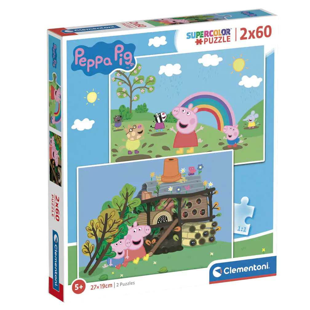 Peppa Pig Puzzle 2x60St Produktfoto