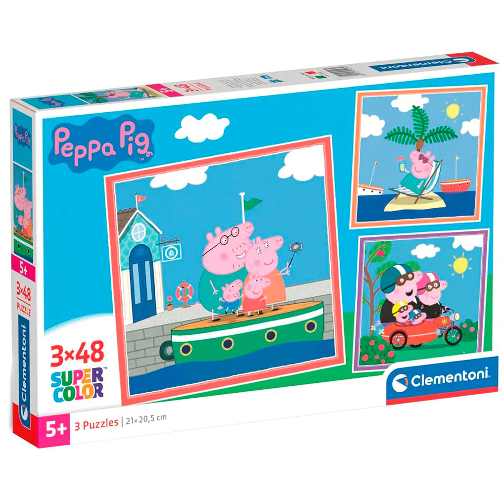 Peppa Pig Puzzle 3x48St termékfotó