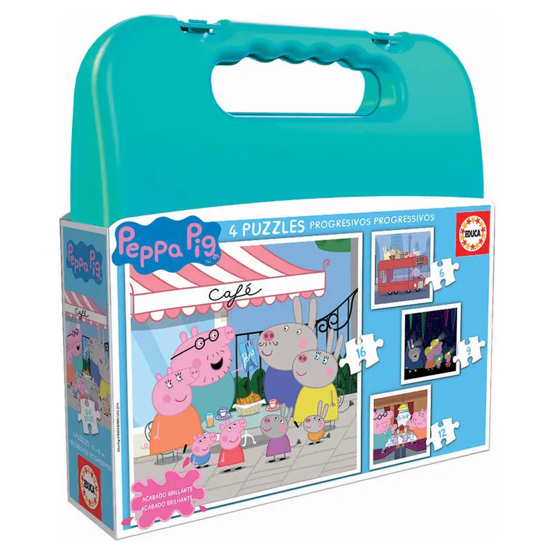 Peppa Pig Progressive Puzzle 6-9-12-16St termékfotó